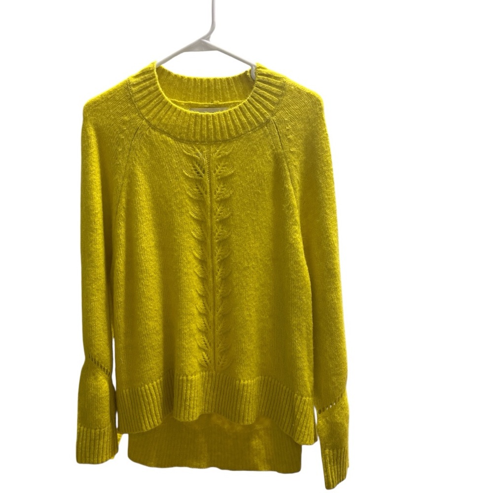 LOFT  Vibrant Yellow Crew Neck Women’s Sweater Size Large
